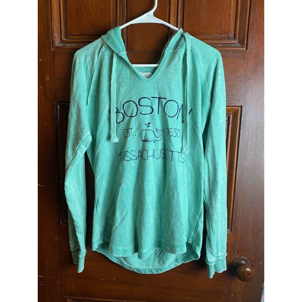 Bay State Gear Boston Mass Hoodie Whale Logo Spell
